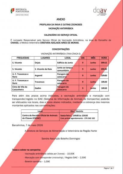 Campanha de vacina&ccedil;&atilde;o antirr&aacute;bica 2026
